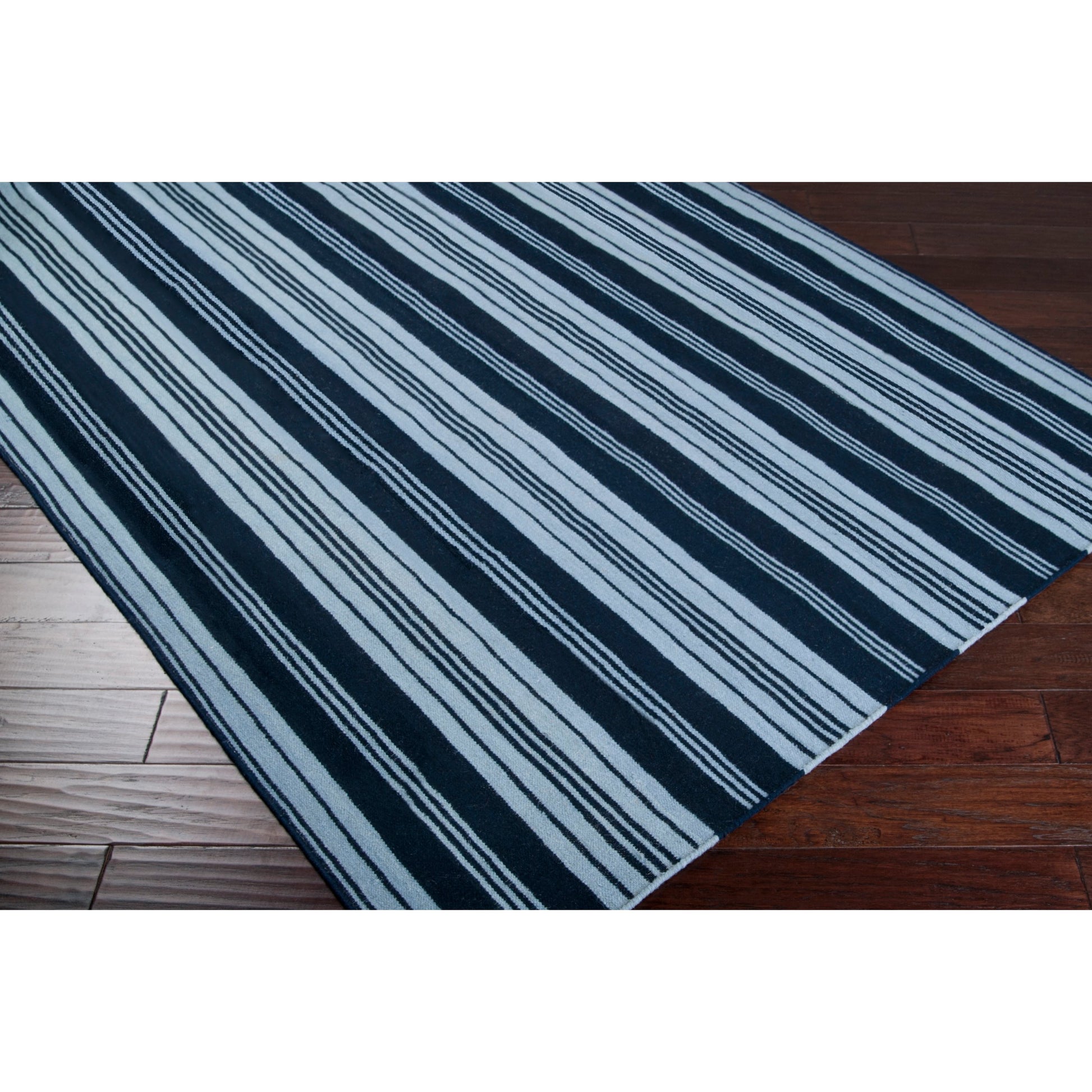 Farmhouse Stripes FAR-7000 Rug by Surya in beige, dark brown. Made from 100% wool in a unique style.