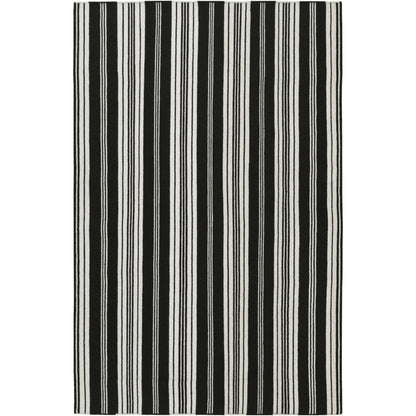 Farmhouse Stripes FAR-7000 Rug by Surya in beige, dark brown. Made from 100% wool in a unique style.