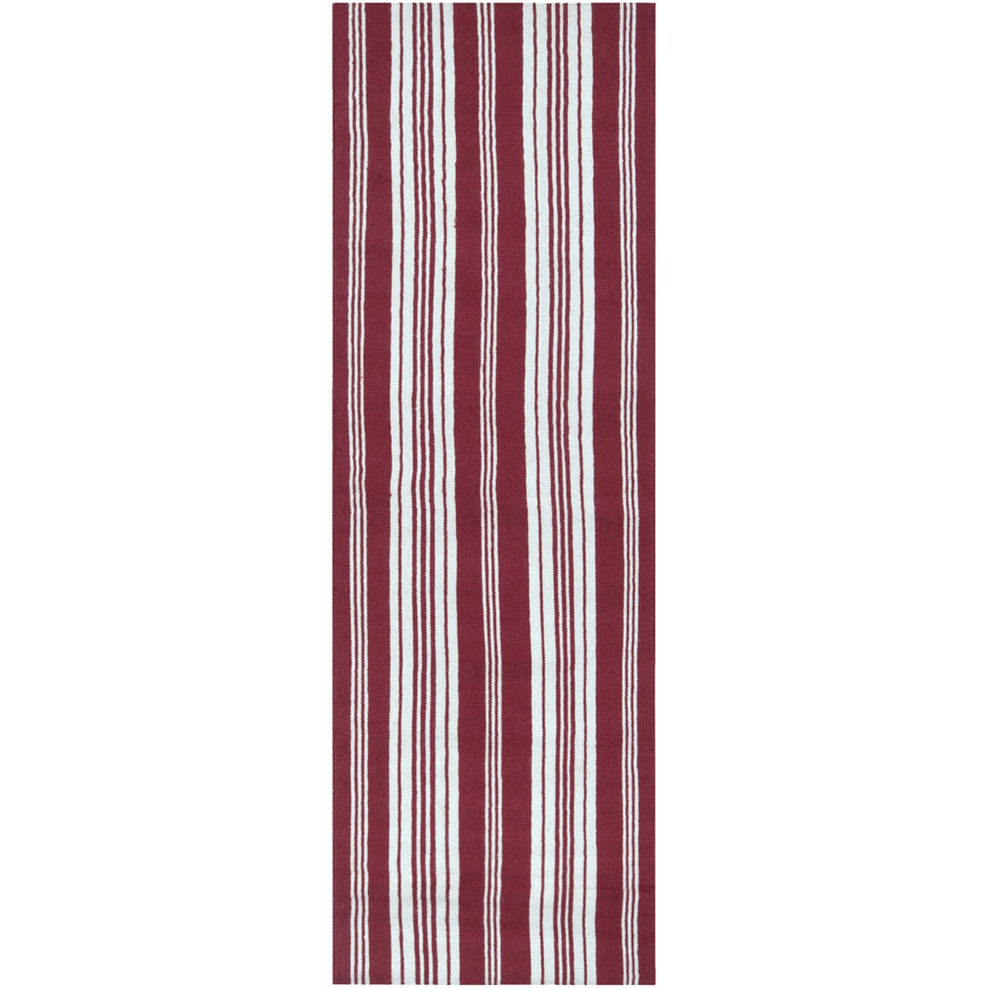 Farmhouse Stripes FAR-7000 Rug by Surya in beige, dark brown. Made from 100% wool in a unique style.