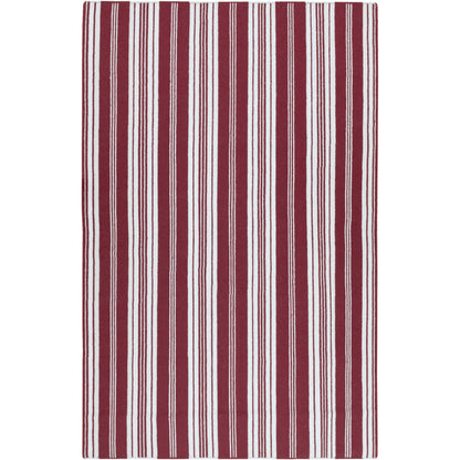 Farmhouse Stripes FAR-7000 Rug by Surya in beige, dark brown. Made from 100% wool in a unique style.