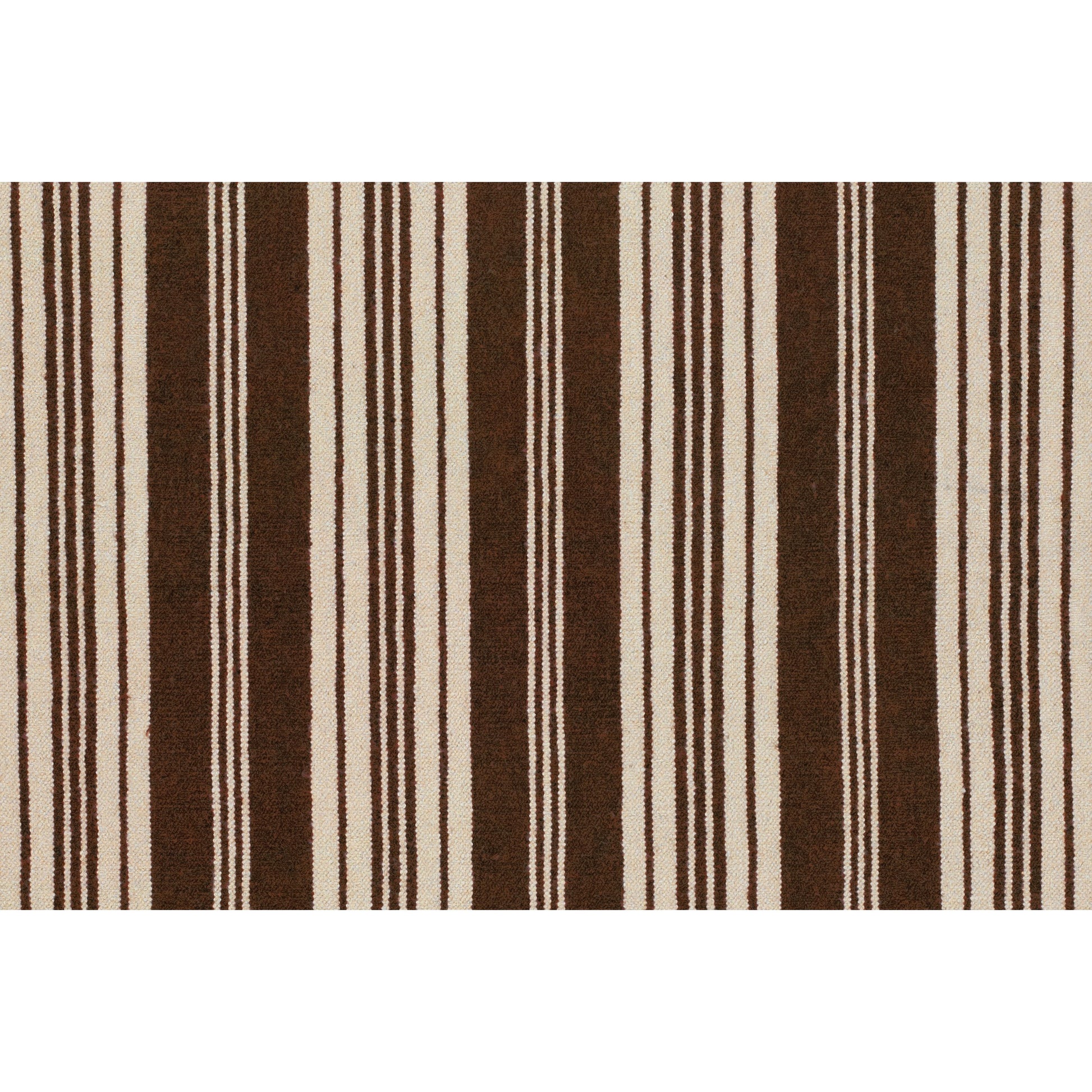 Farmhouse Stripes FAR-7000 Rug by Surya in beige, dark brown. Made from 100% wool in a unique style.