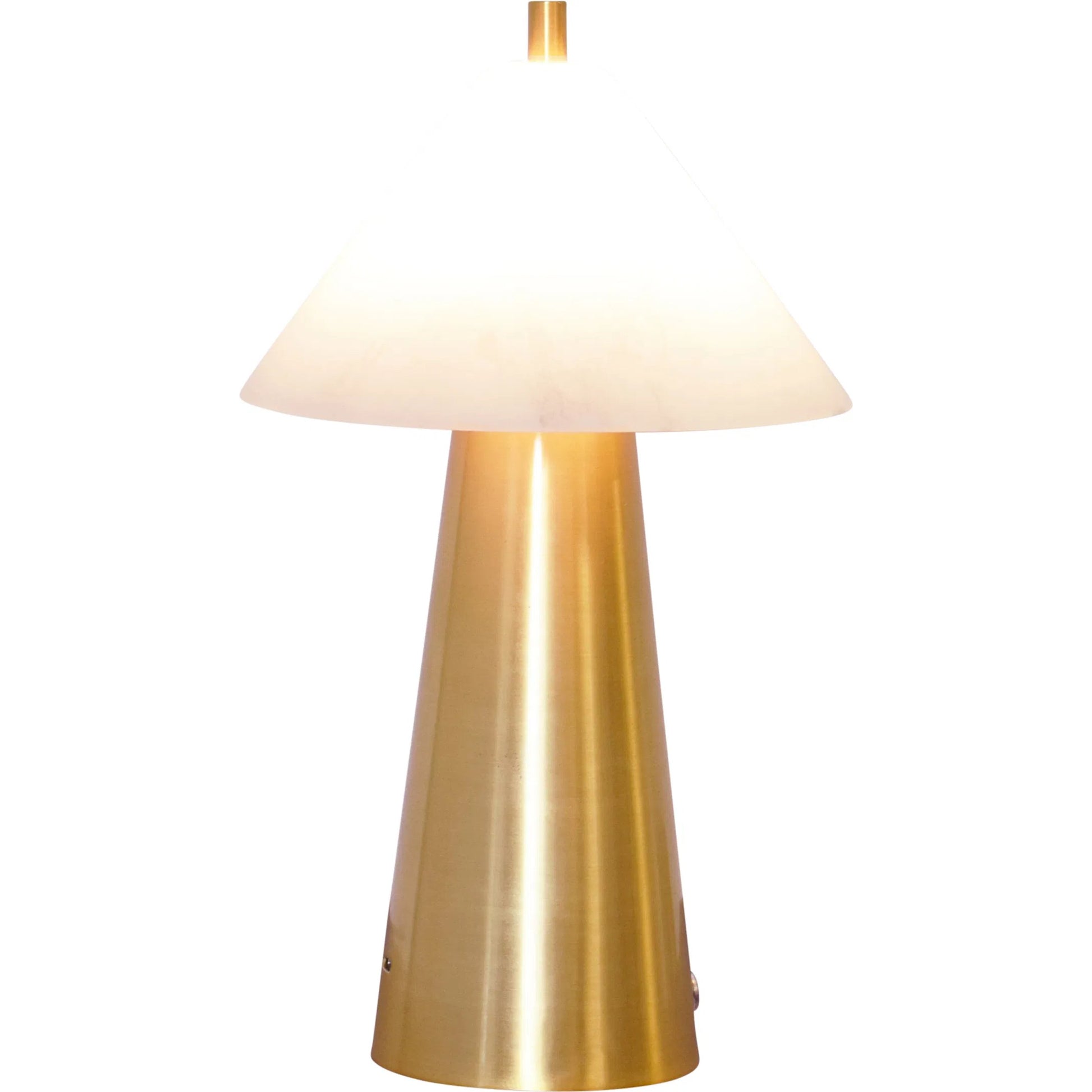 Farley Rechargeable Mini Table Lamp by Worlds Away in gold. Made from unique in a modern style.