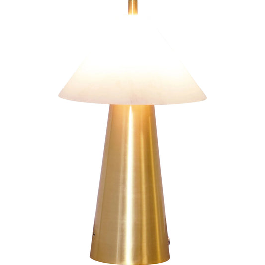 Farley Rechargeable Mini Table Lamp by Worlds Away in gold. Made from unique in a modern style.
