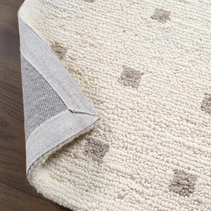 Form And Weave FAW01 Rug by Jaipur Living in ivory, white, tan, beige. Made from 100% wool in a unique style.