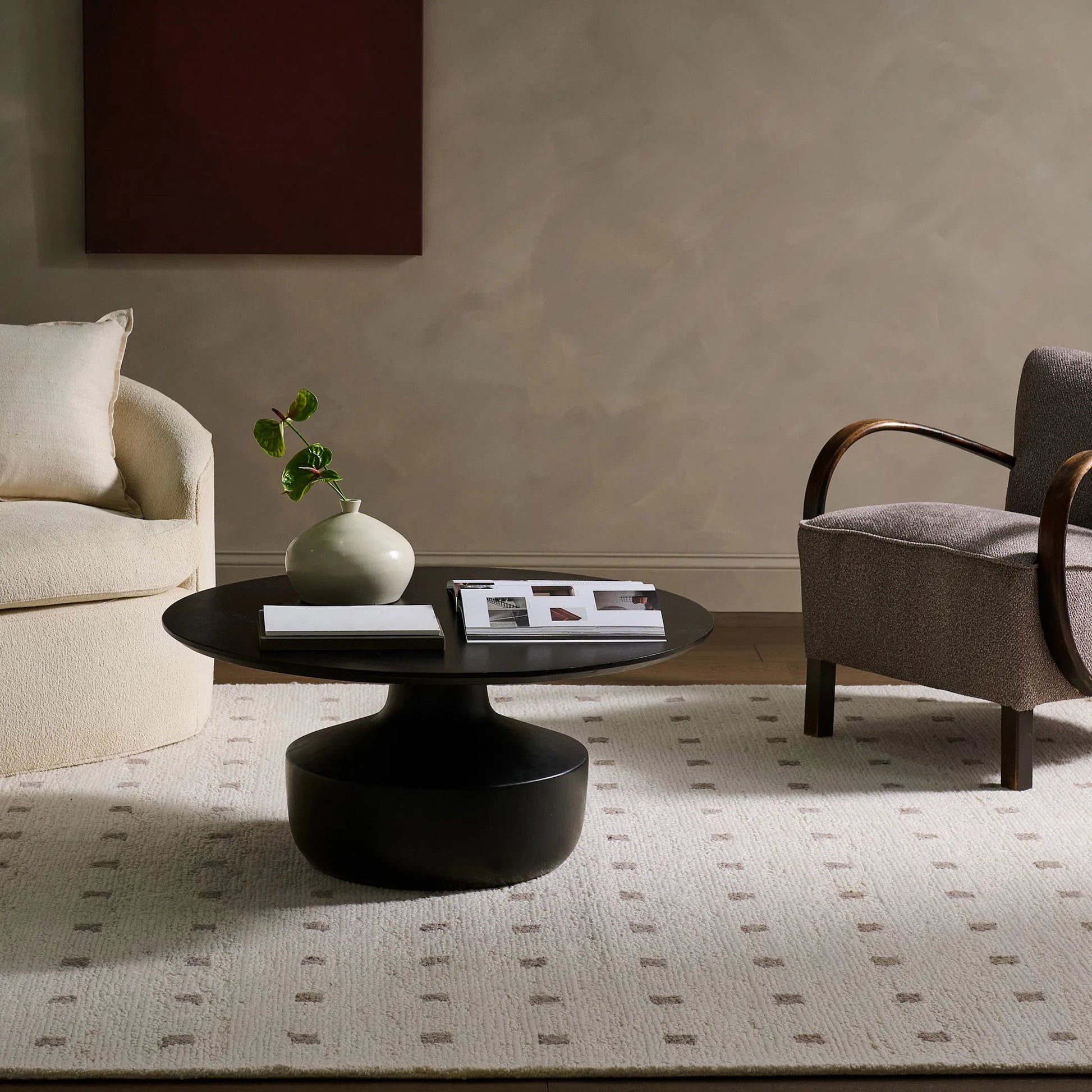 Form And Weave FAW01 Rug by Jaipur Living in ivory, white, tan, beige. Made from 100% wool in a unique style.