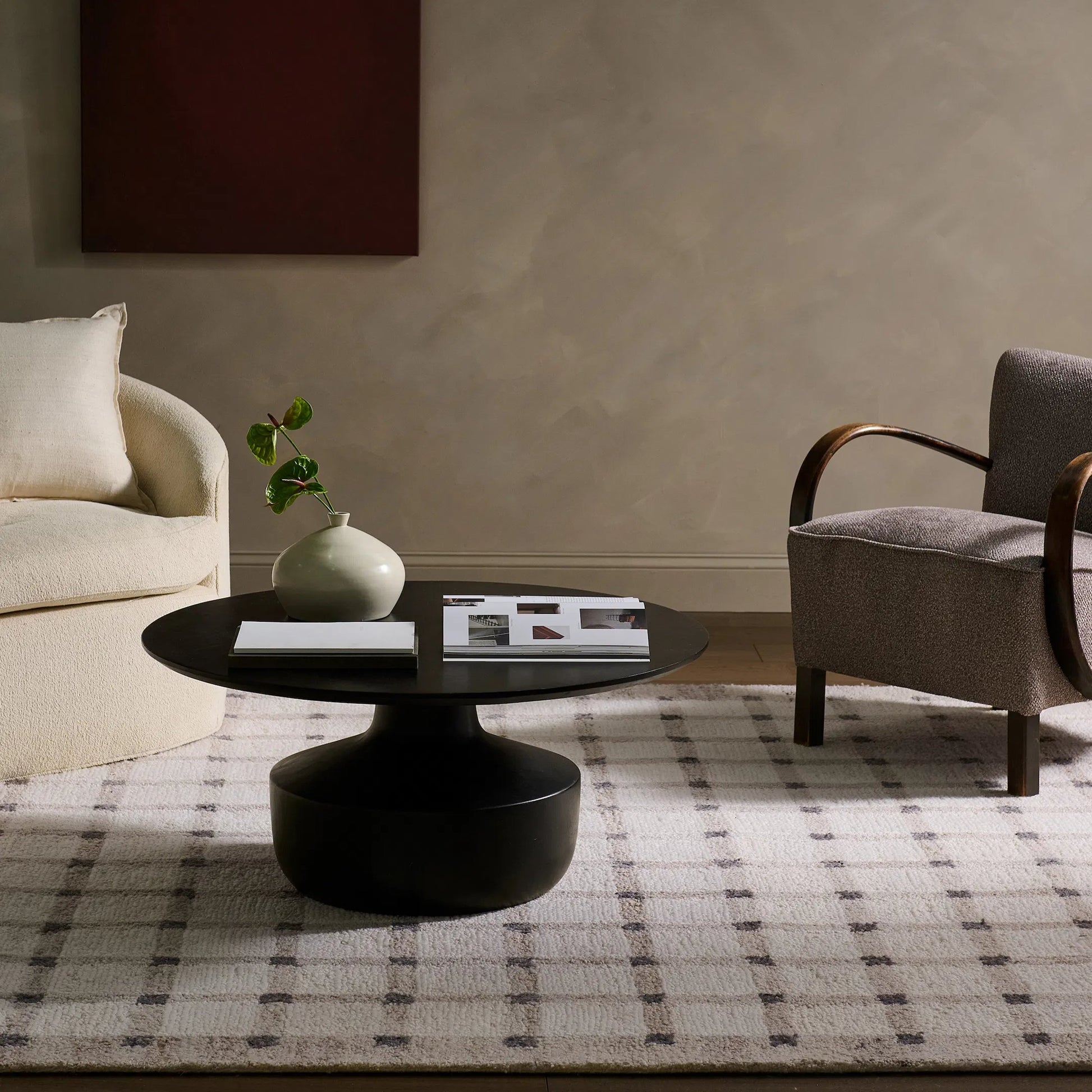 Form And Weave FAW02 Rug by Jaipur Living in ivory, white, tan, beige. Made from 100% wool in a unique style.