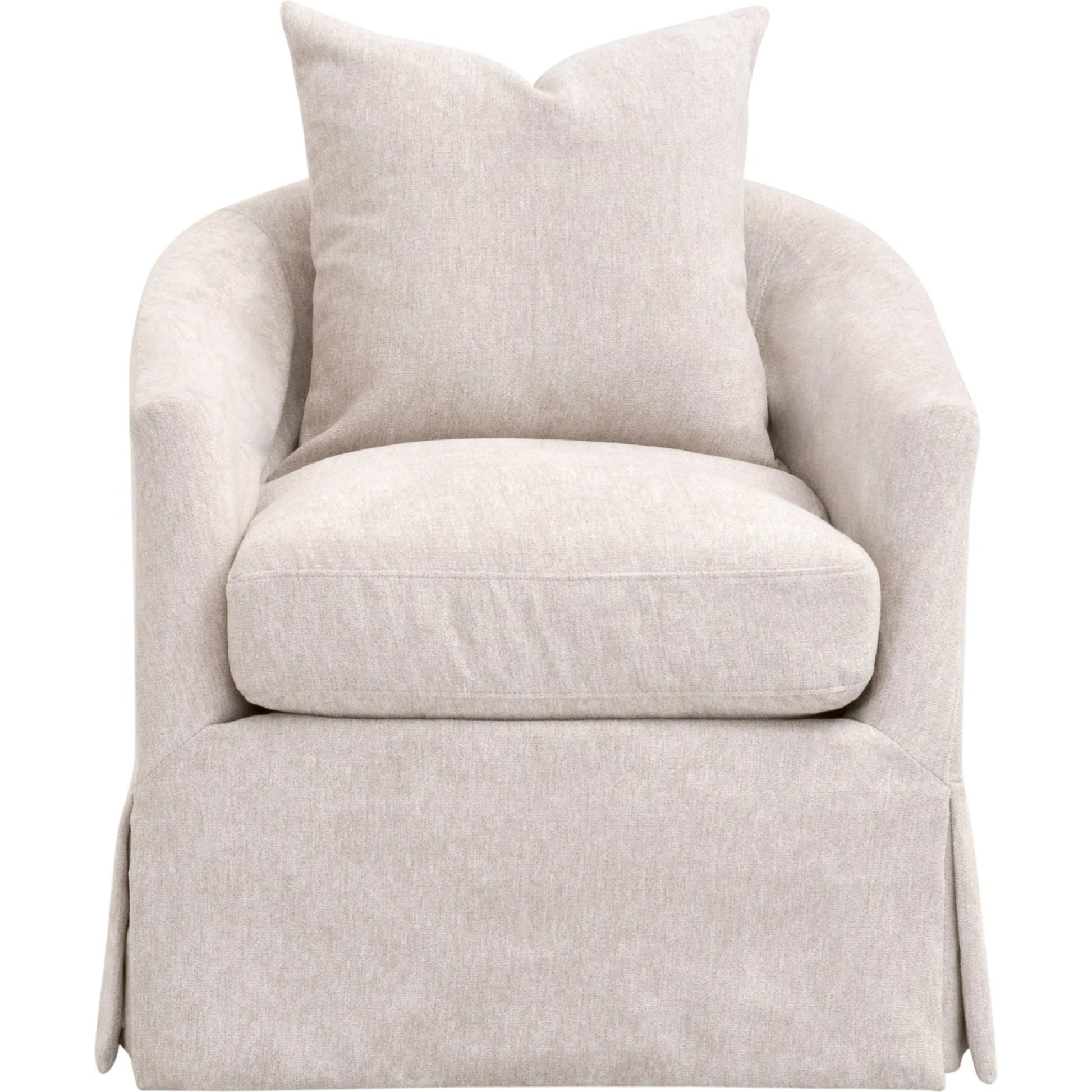 Faye Slipcover Swivel Club Chair by Essentials For Living. Made from unique in a transitional style.