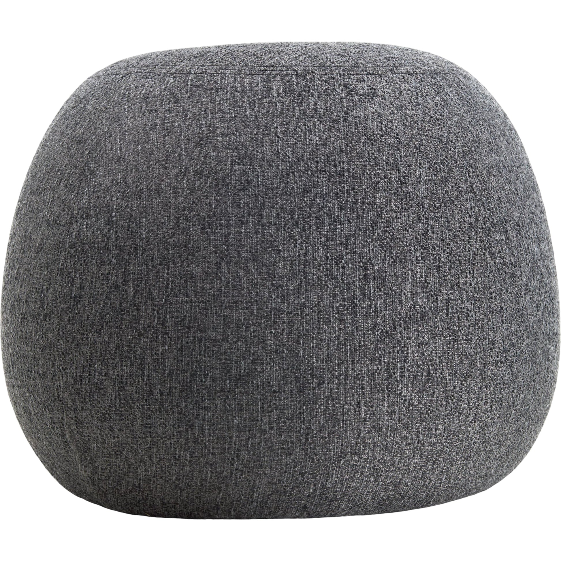 Faye Ottoman by Surya in gray. Made from polyester, plywood, polyester wrapped foam in a transitional style.