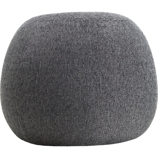 Faye Ottoman by Surya in gray. Made from polyester, plywood, polyester wrapped foam in a unique style.