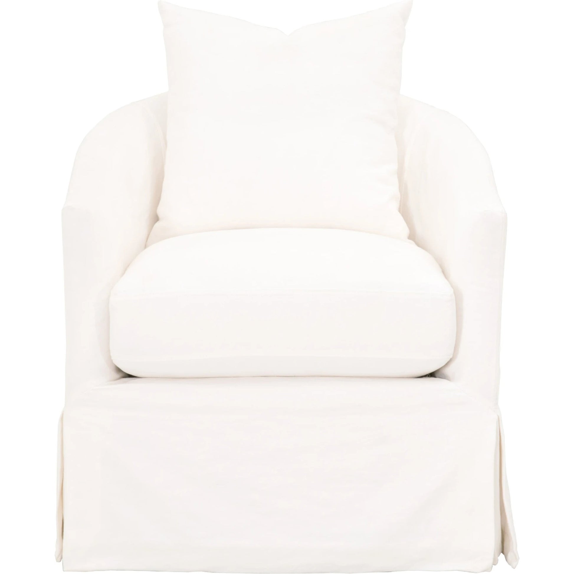 Faye Slipcover Swivel Club Chair by Essentials For Living. Made from unique in a transitional style.