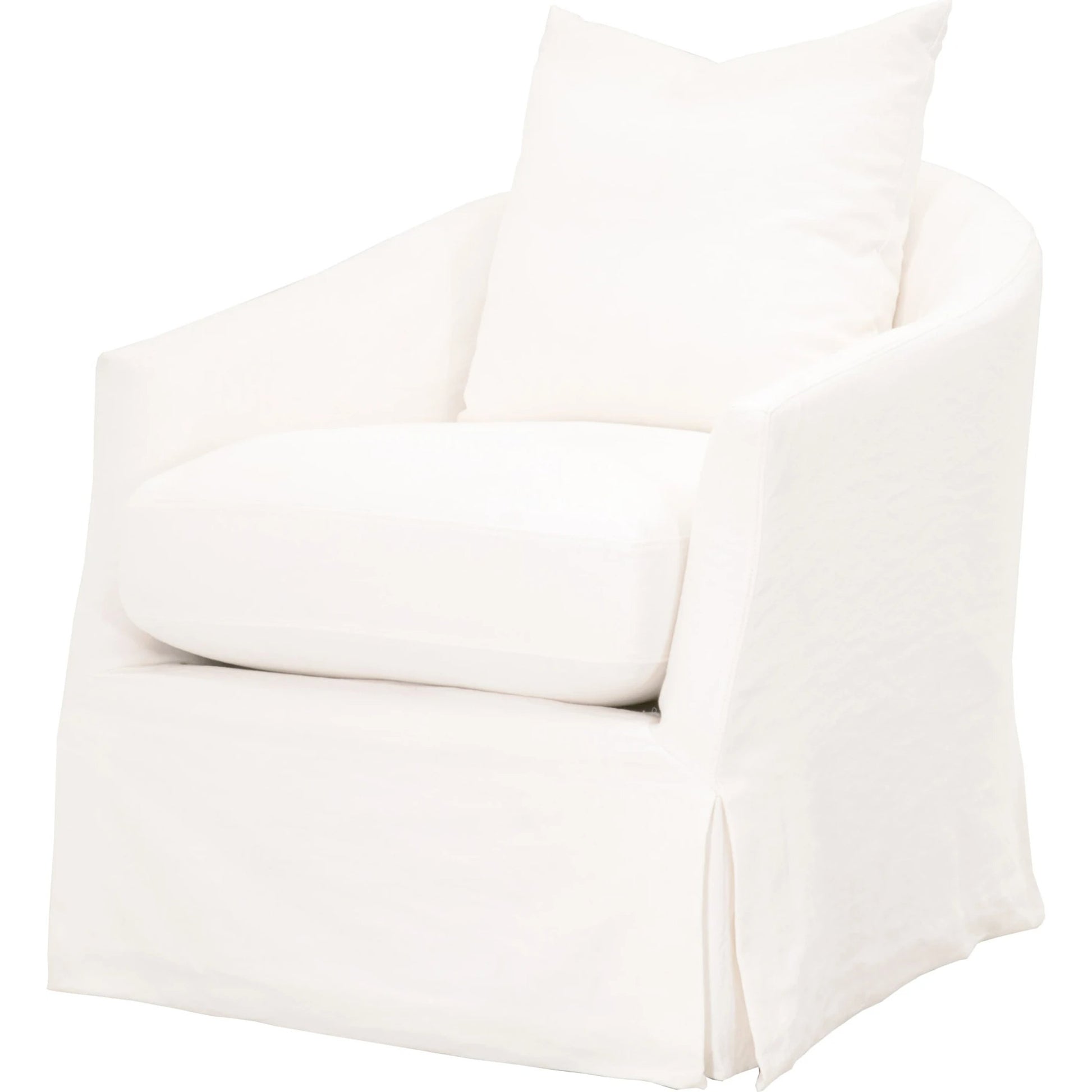 Faye Slipcover Swivel Club Chair by Essentials For Living. Made from unique in a transitional style.