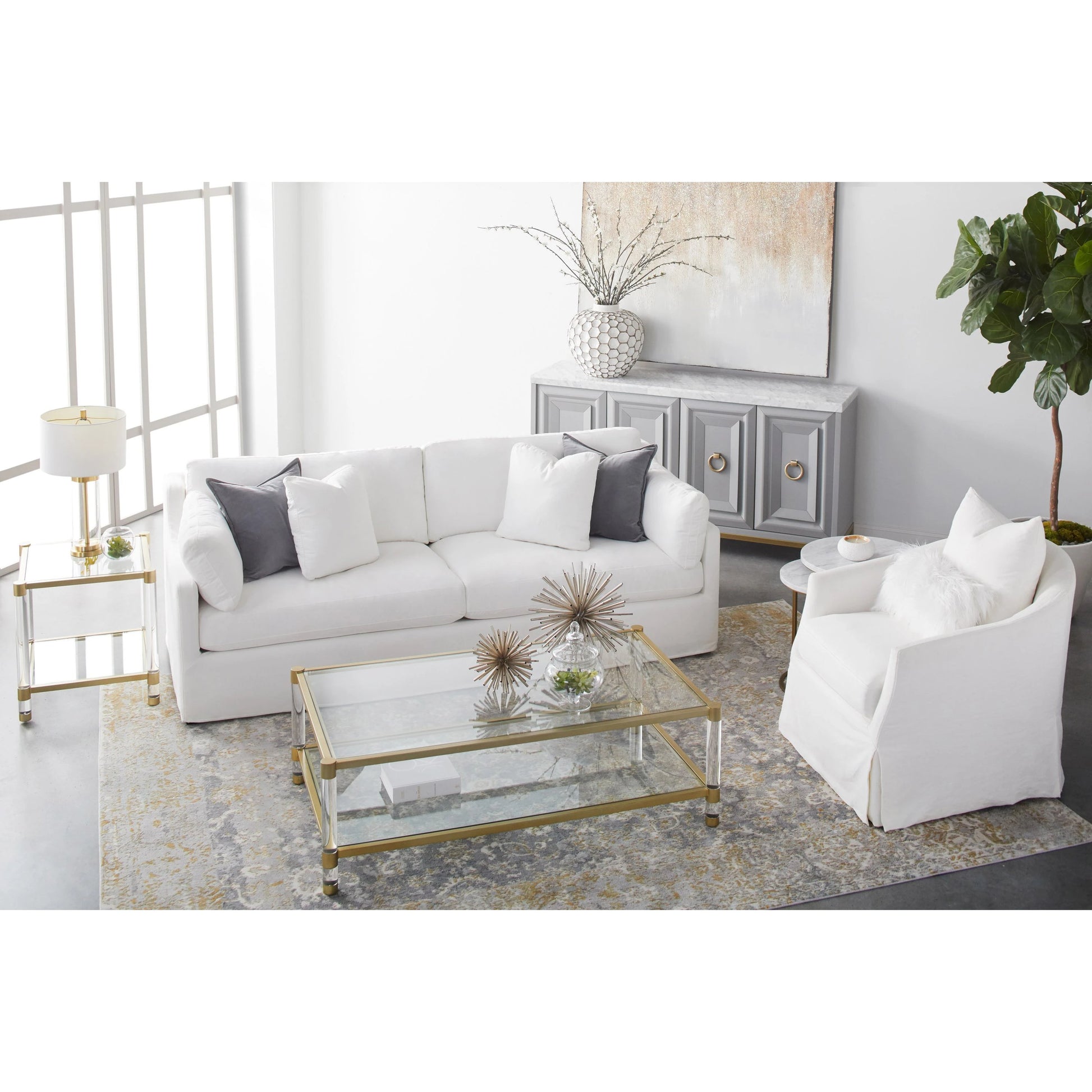 Faye Slipcover Swivel Club Chair by Essentials For Living. Made from unique in a transitional style.