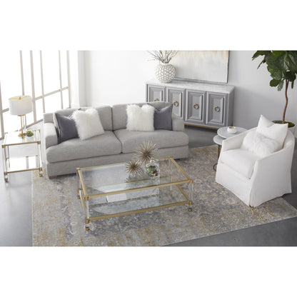 Faye Slipcover Swivel Club Chair by Essentials For Living. Made from unique in a transitional style.