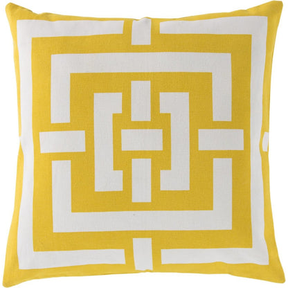 Circles & Squares Pillow - 13218 by Surya. Made from 100% cotton in a modern style.