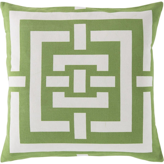 Circles & Squares Pillow - 13218 by Surya. Made from 100% cotton in a modern style.