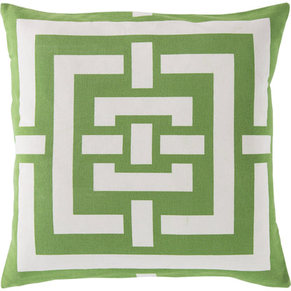 Circles & Squares Pillow - 15864 by Surya. Made from cotton in a modern style.