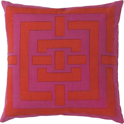 Circles & Squares Pillow - 13218 by Surya. Made from 100% cotton in a modern style.
