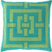 Circles & Squares Pillow - 13218 by Surya. Made from 100% cotton in a modern style.