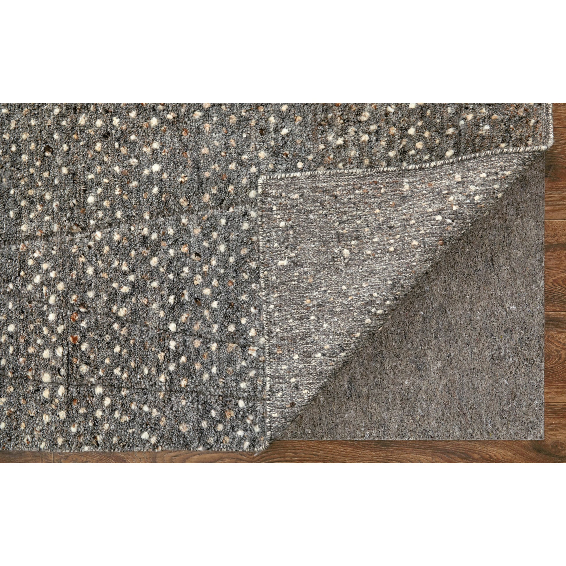 Dering Polka Dots Rug - T27T6042 by Thom Felicia by Feizy Rugs in gray, tan, taupe. Made from wool in a unique style.