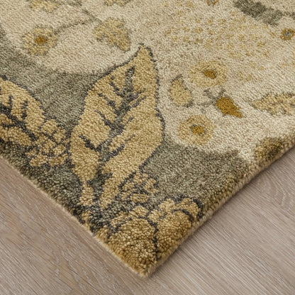 Vivendi Premium Wool Rug - 6402F by Feizy in ivory, gold. Made from wool in a unique style.