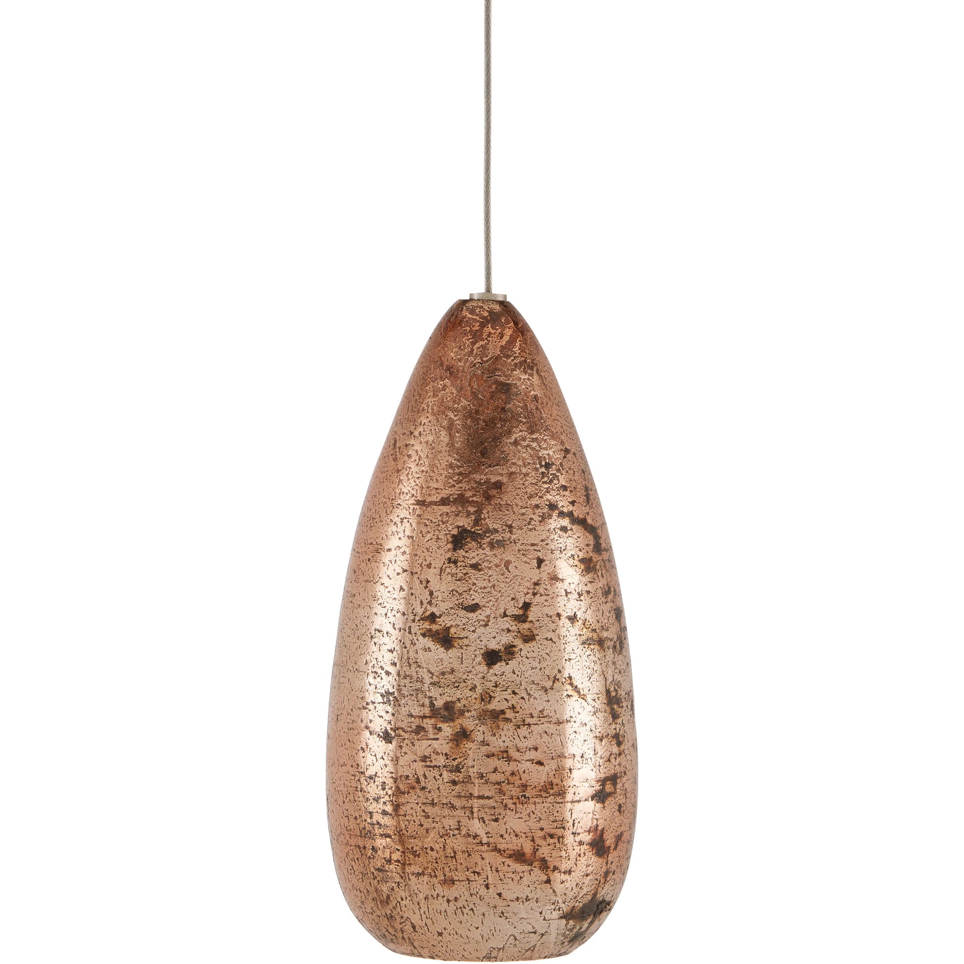 Rame 36-LIGHT Multi-Drop Pendant by Currey and Company in copper, silver. Made from antique copper, glass in a transitional style.