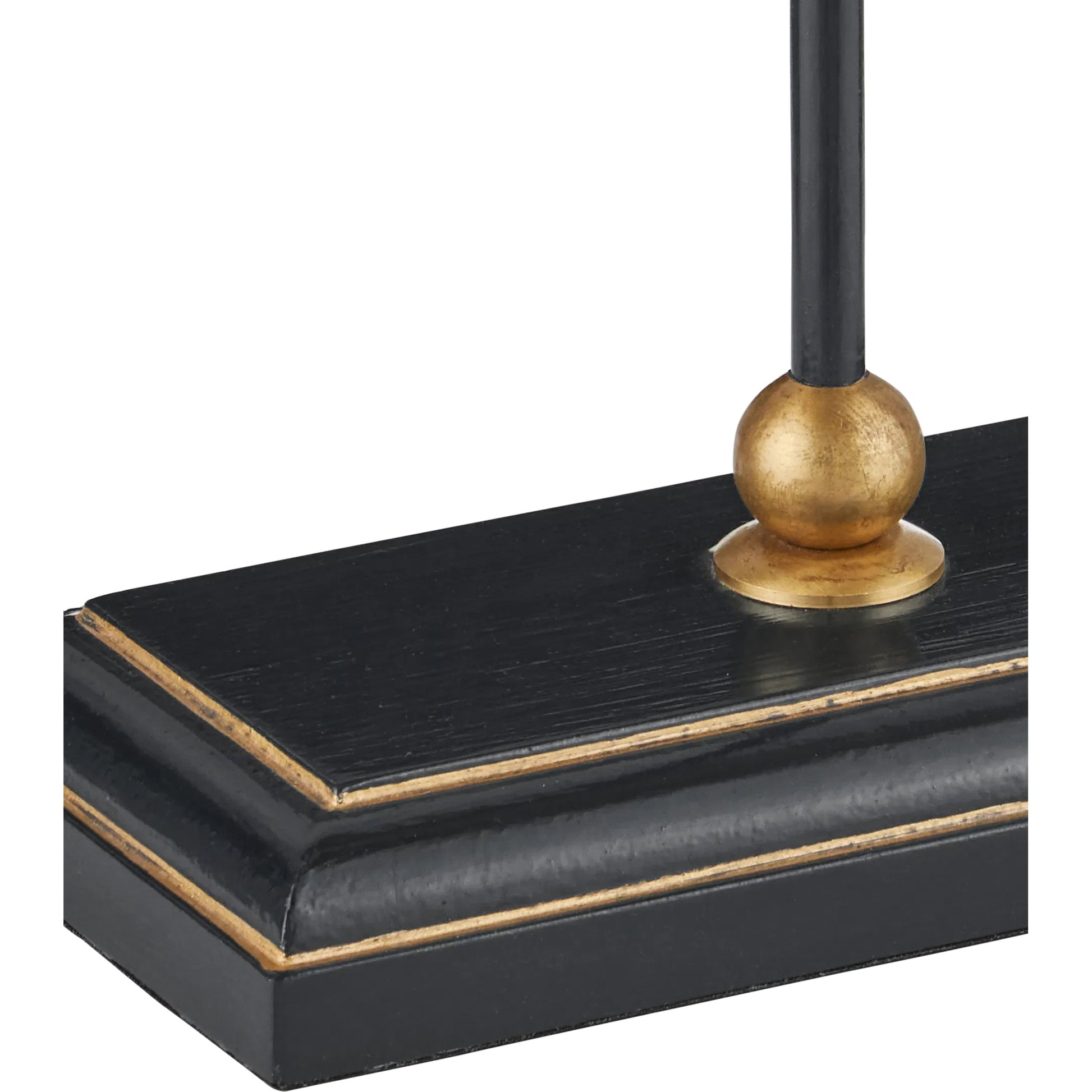 Daphne Table Lamp by Currey and Company. Made from iron, brass, engineered wood in a modern style.