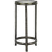 Acea Drinks Table by Currey and Company. Made from cast aluminum, cast glass in a modern style.