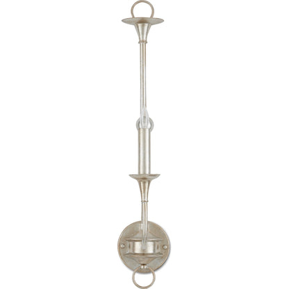 Nottaway Single Wall Sconce by Currey and Company. Made from wrought iron in a traditional style.