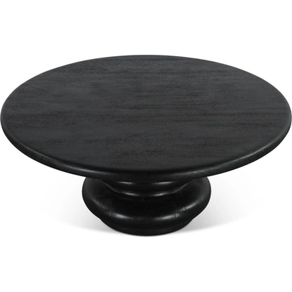 Bakio 36" Coffee Table by World Interiors in black. Made from mango wood in a modern style.
