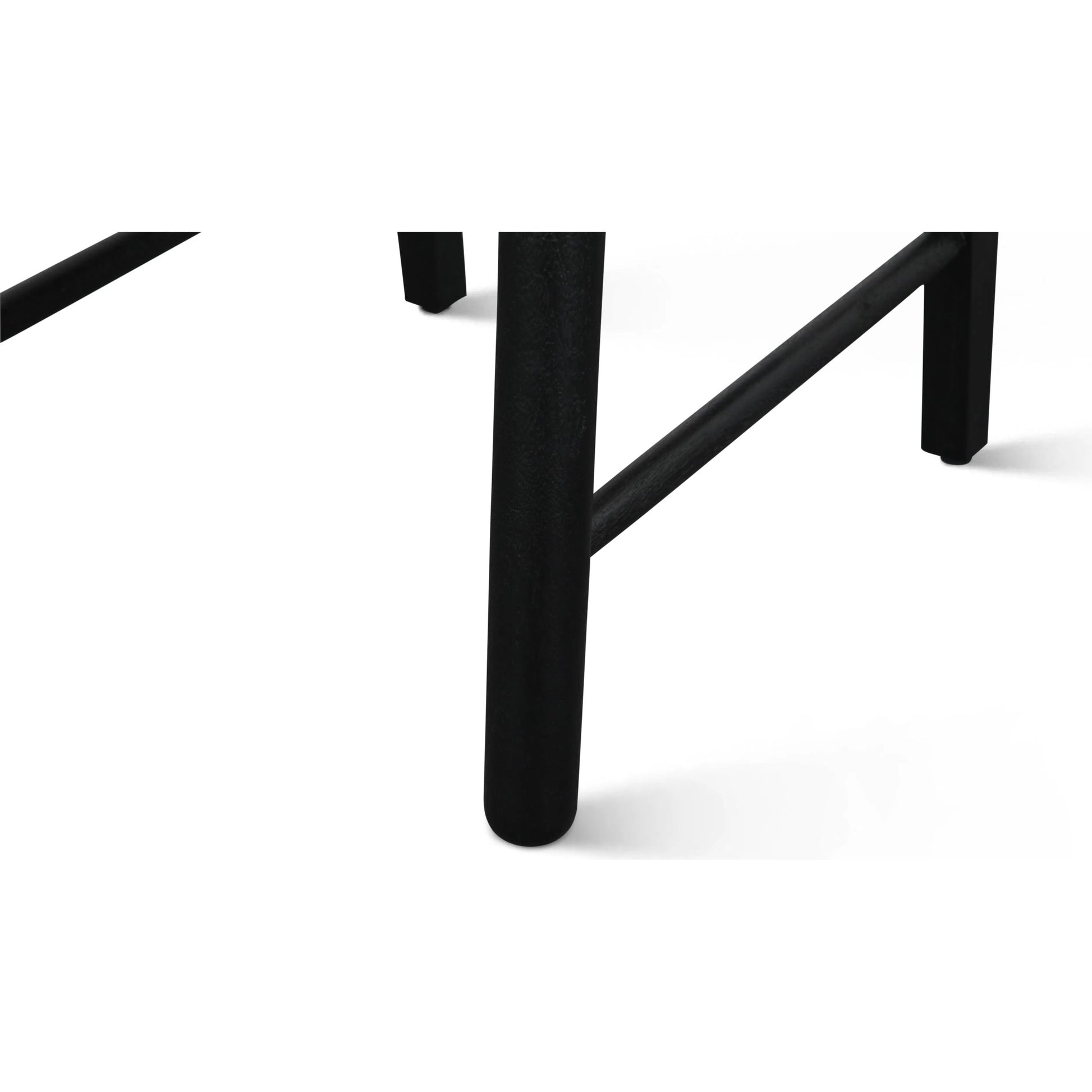 Bakio 18" Upholstered Dining Chair by World Interiors in black and sleek. Made from mango wood in a modern style.