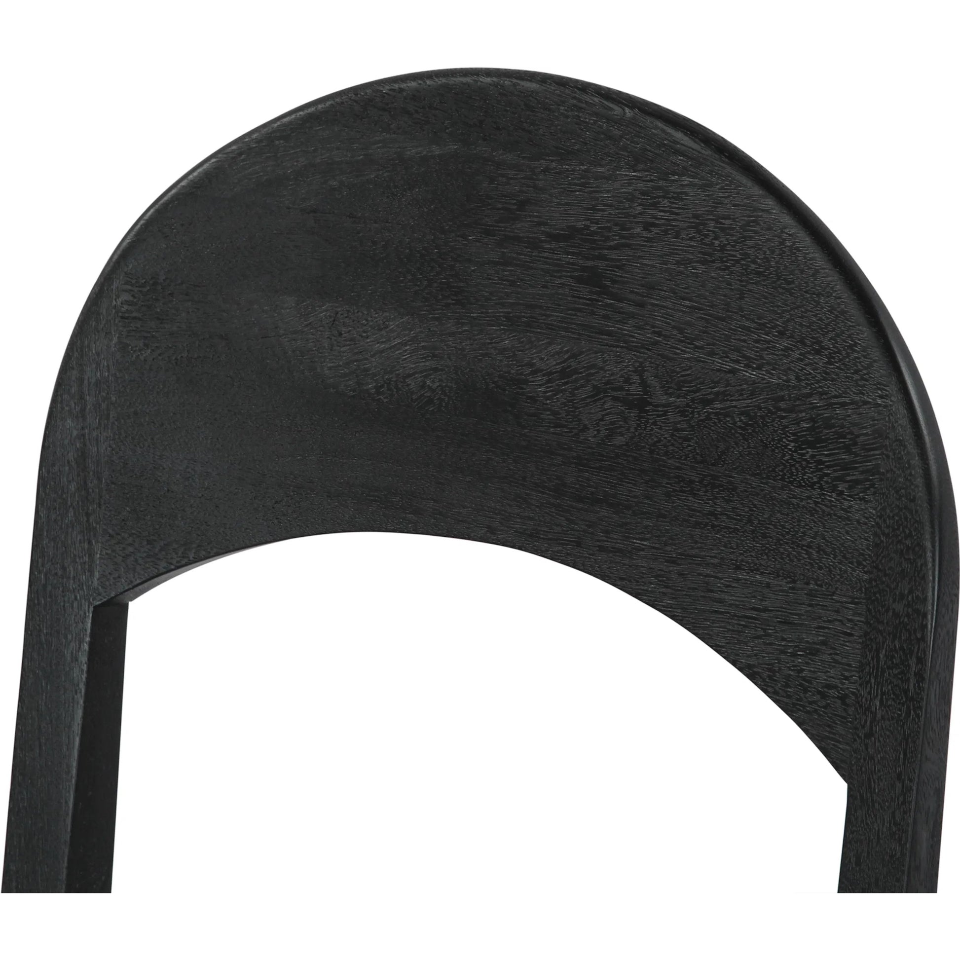 Bakio 18" Upholstered Dining Chair by World Interiors in black and sleek. Made from mango wood in a modern style.