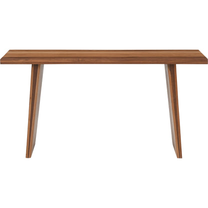 Madrid Modern Natural Teak Wood Console by World Interiors in brown and natural. Made from reclaimed wood in a unique style.