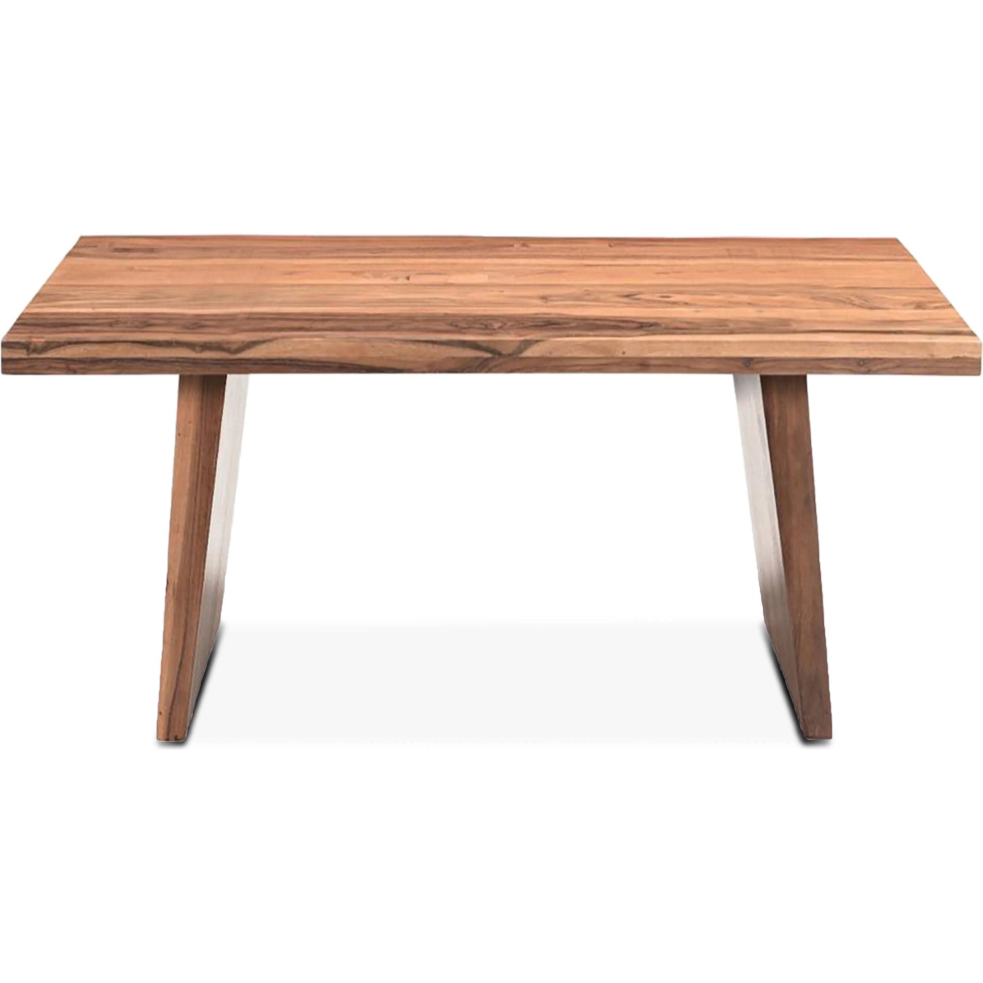 Madrid Modern Natural Teak Wood Coffee Table by World Interiors in brown and natural. Made from reclaimed hardwood in a unique style.