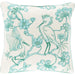 Egrets Pillow - 13390 by Surya. Made from 100% cotton in a traditional style.