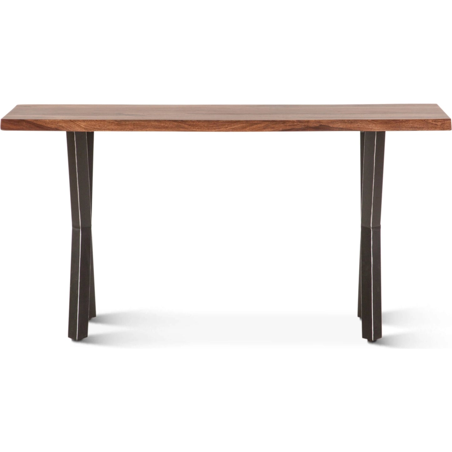 002 SI-2242832 | Additional Silo | Elliston 58" Console Table by World Interiors in brown, black and natural sheesham. Made from reclaimed iron sheesham wood in a transitional style.