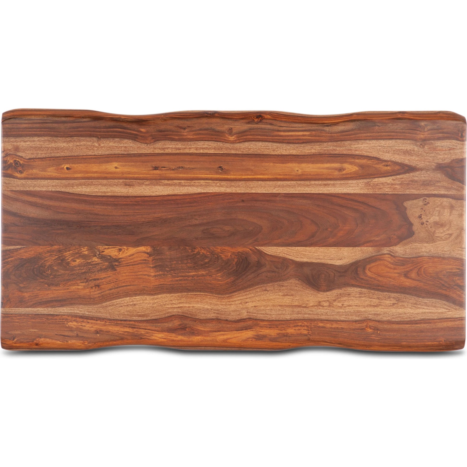 Elliston 46" Coffee Table by World Interiors in brown, black and natural sheesham. Made from reclaimed iron sheesham wood in a transitional style.