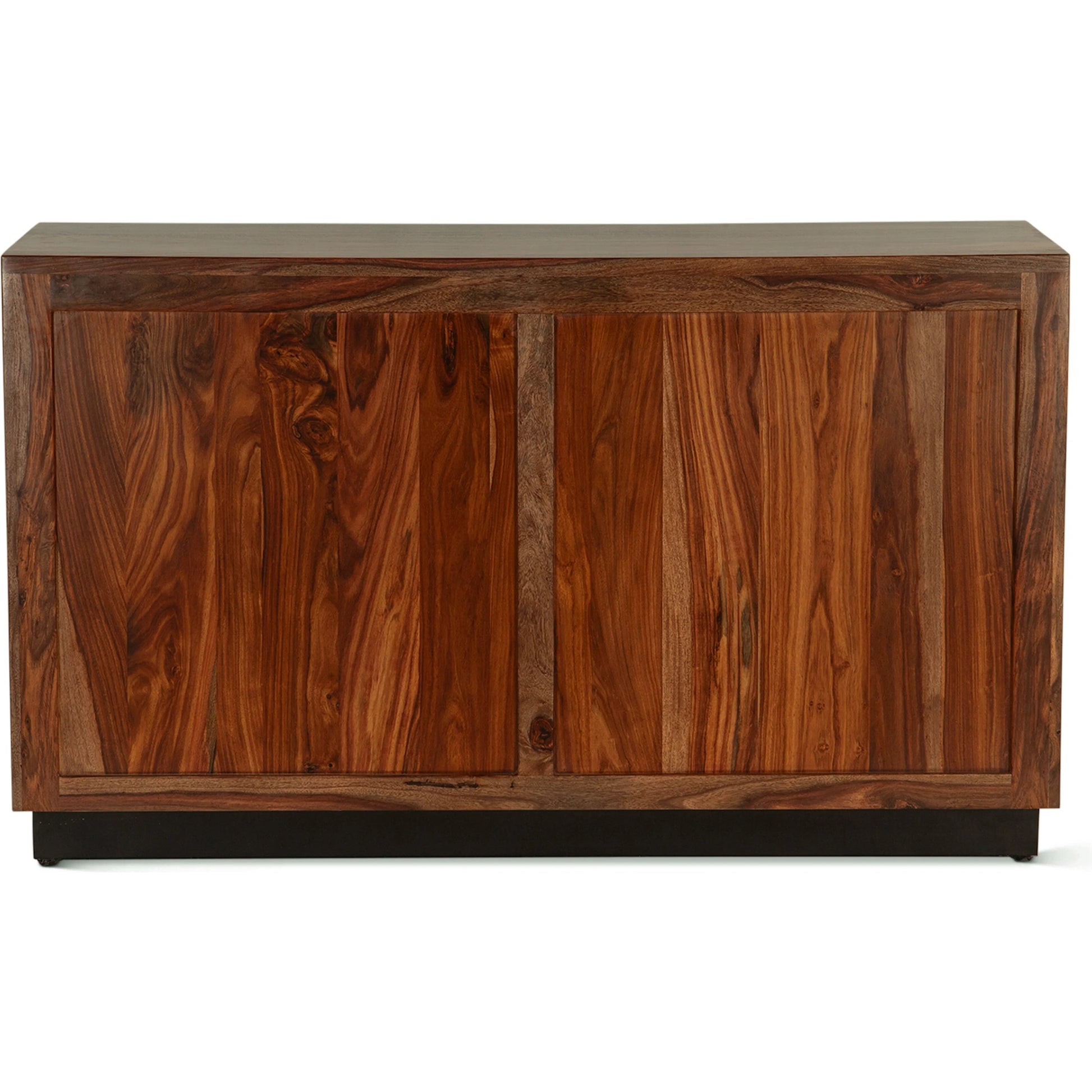 Elliston 62" Dresser by World Interiors in brown, black and natural sheesham. Made from reclaimed iron sheesham wood in a transitional style.