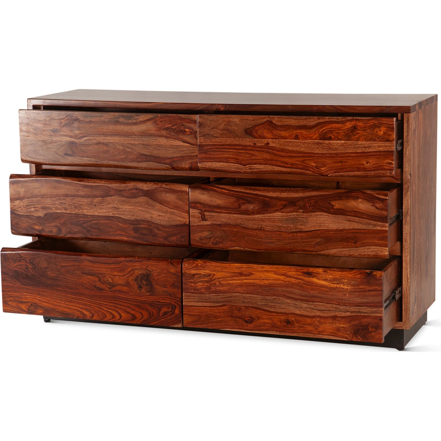 005 SI-2242834 | Additional Silo | Elliston 62" Dresser by World Interiors in brown, black and natural sheesham. Made from reclaimed iron sheesham wood in a transitional style.