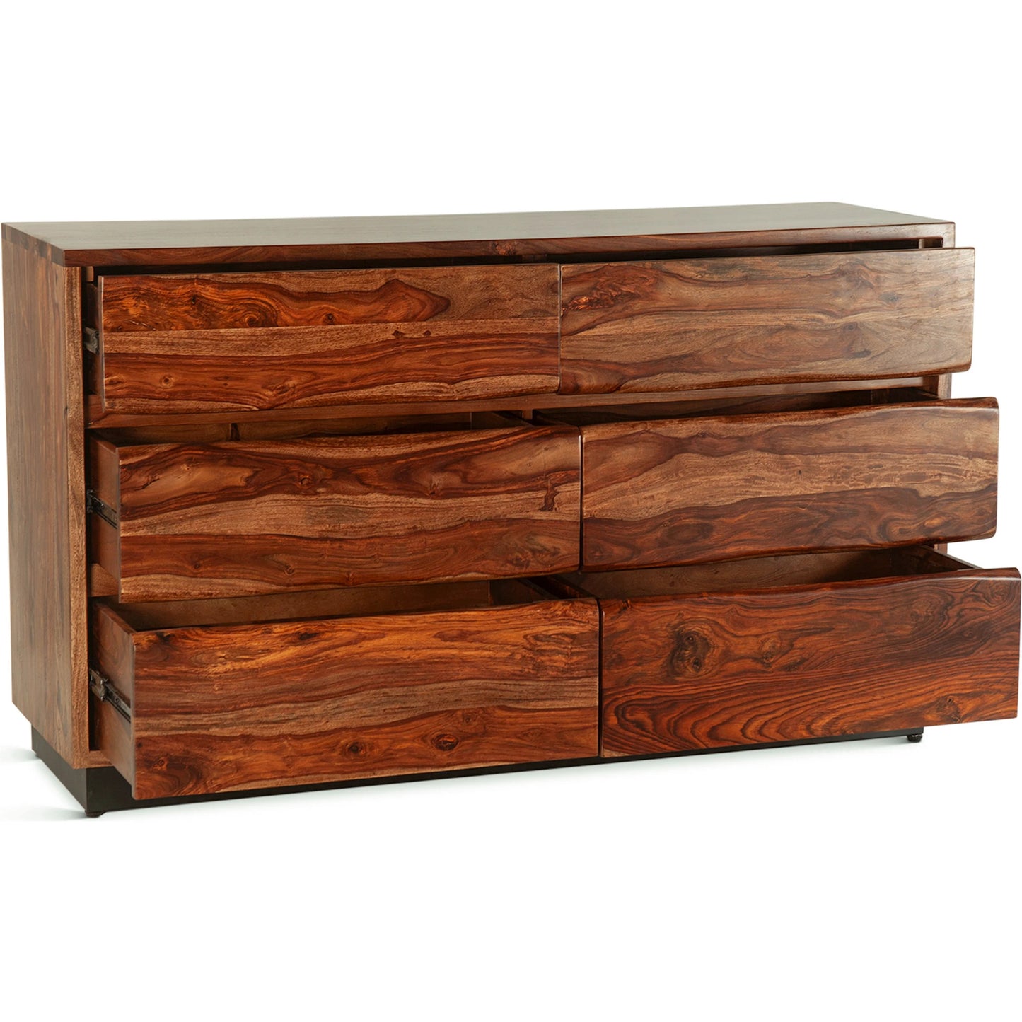 004 SI-2242834 | Additional Silo | Elliston 62" Dresser by World Interiors in brown, black and natural sheesham. Made from reclaimed iron sheesham wood in a transitional style.