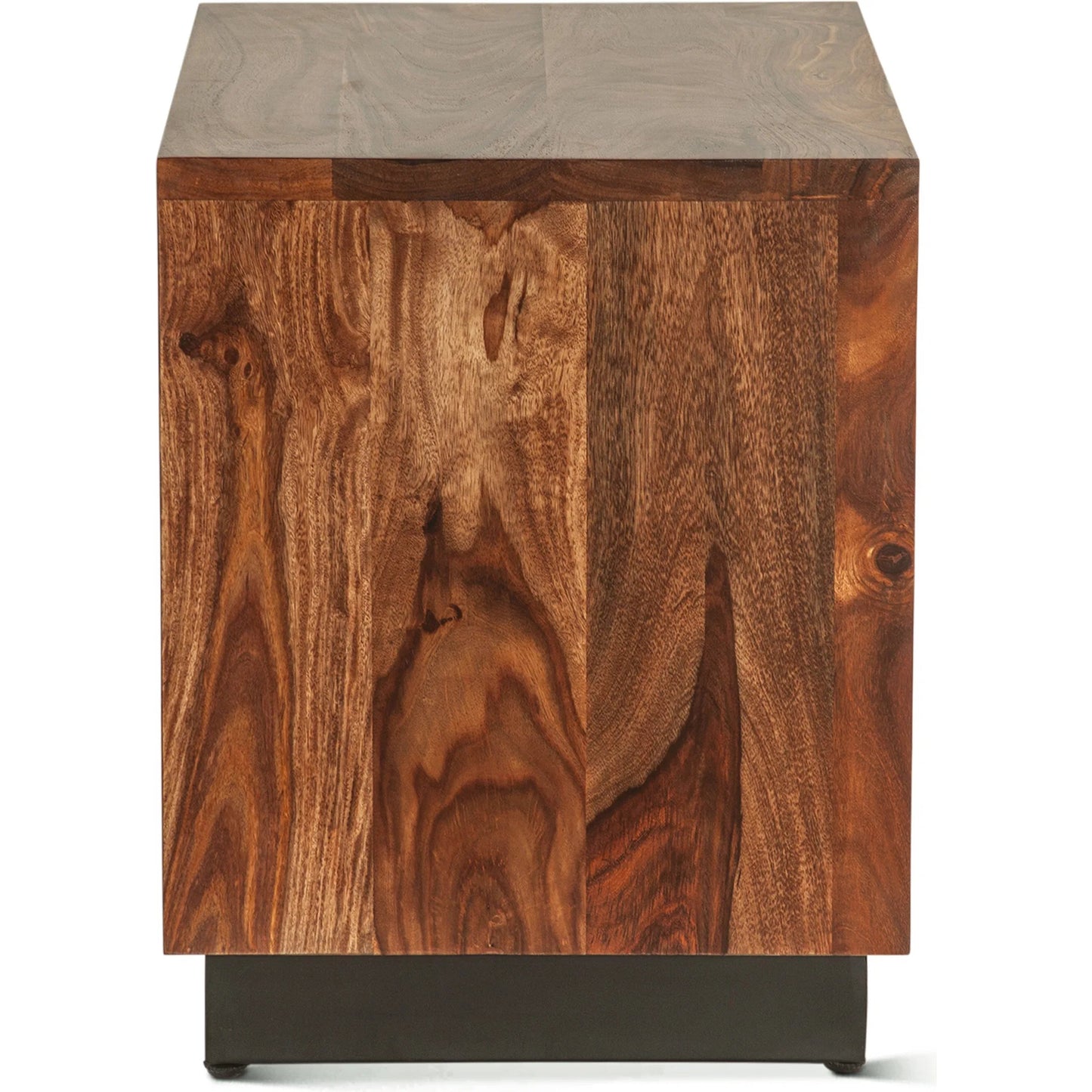 003 SI-2242836 | Additional Silo | Elliston 26" Nightstand by World Interiors in brown, black and natural sheesham. Made from reclaimed iron sheesham wood in a transitional style.