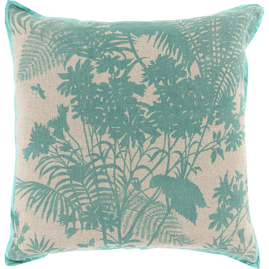 Shadow Floral Pillow - 13393 by Surya. Made from 90% cotton, 10% linen in a traditional style.