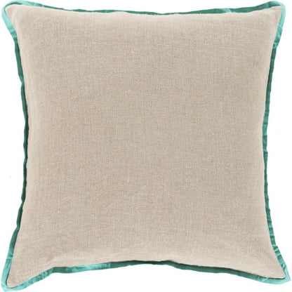 Shadow Floral Pillow - 13393 by Surya. Made from 90% cotton, 10% linen in a traditional style.