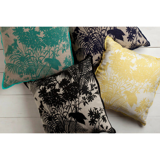 Shadow Floral Pillow - 13393 by Surya. Made from 90% cotton, 10% linen in a traditional style.