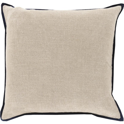 Shadow Floral Pillow - 13393 by Surya. Made from 90% cotton, 10% linen in a traditional style.