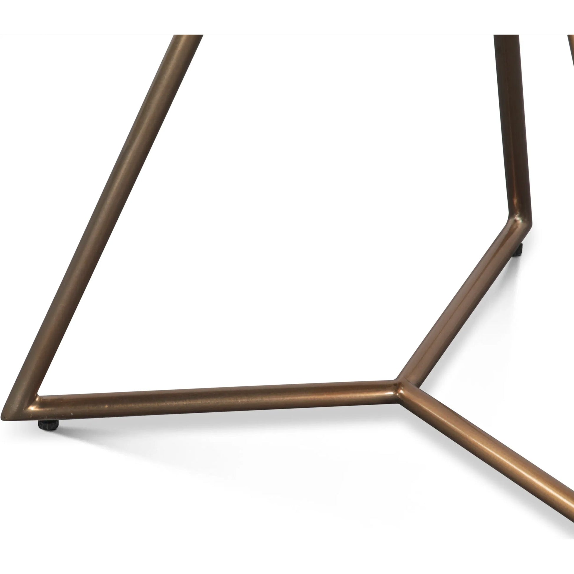 Provence Side Table by World Interiors in brown and dark walnut. Made from mango wood in a unique style.
