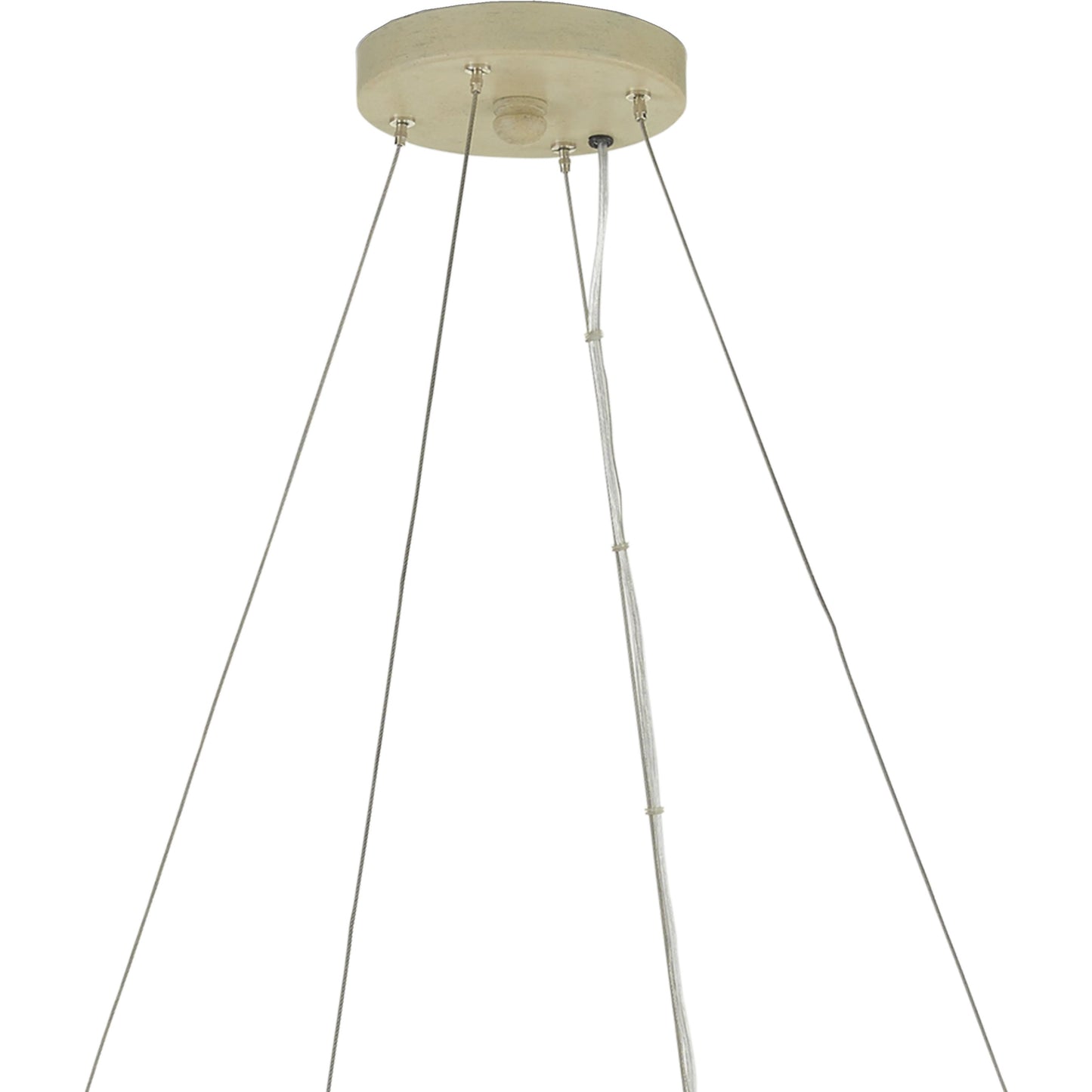 007 SR-823792 | Closeup | Tetterby Chandelier by Currey and Company in light taupe, smokewood. Made from wrought iron, bamboo in a coastal style.