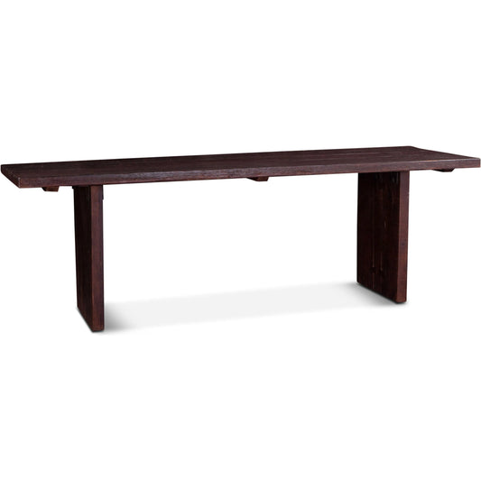 Melbourne 94" Dining Table by World Interiors in brown and jacobean brown. Made from reclaimed hardwood in a unique style.