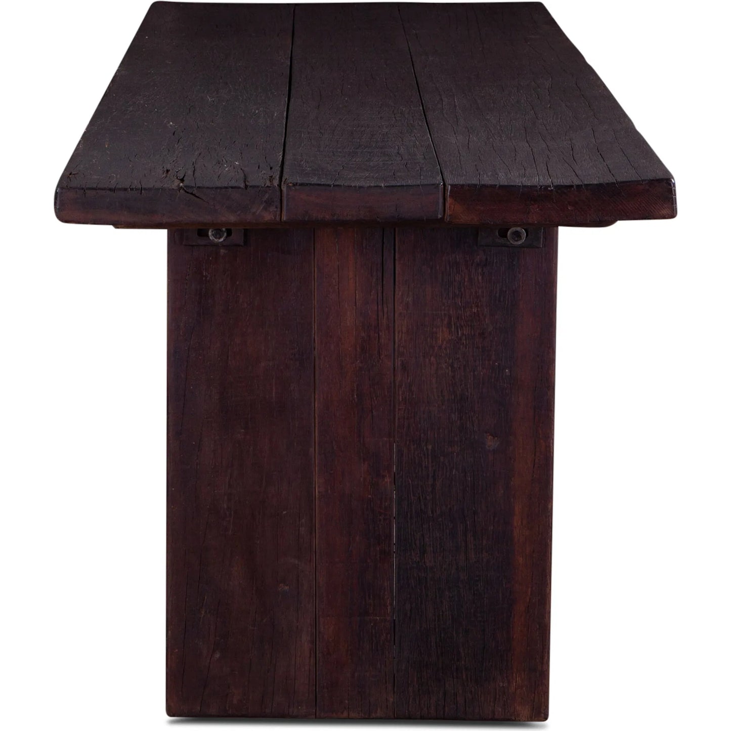 004 SI-2242953 | Additional Silo | Melbourne 94" Dining Table by World Interiors in brown and jacobean brown. Made from reclaimed hardwood in a transitional style.