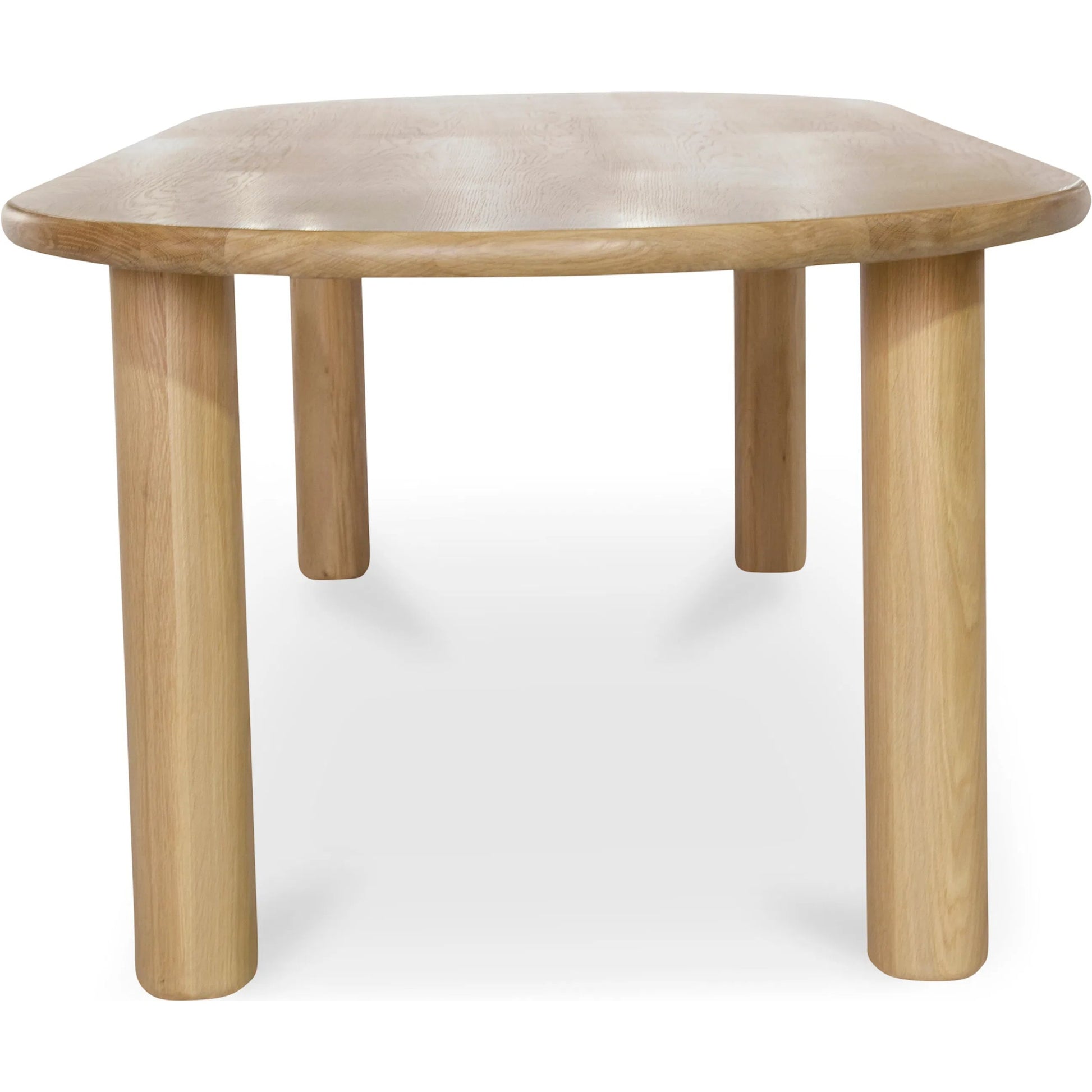 Milo Dining Table Oak by Moe's Home Collection in natural solid oak. Made from unique in a transitional style.