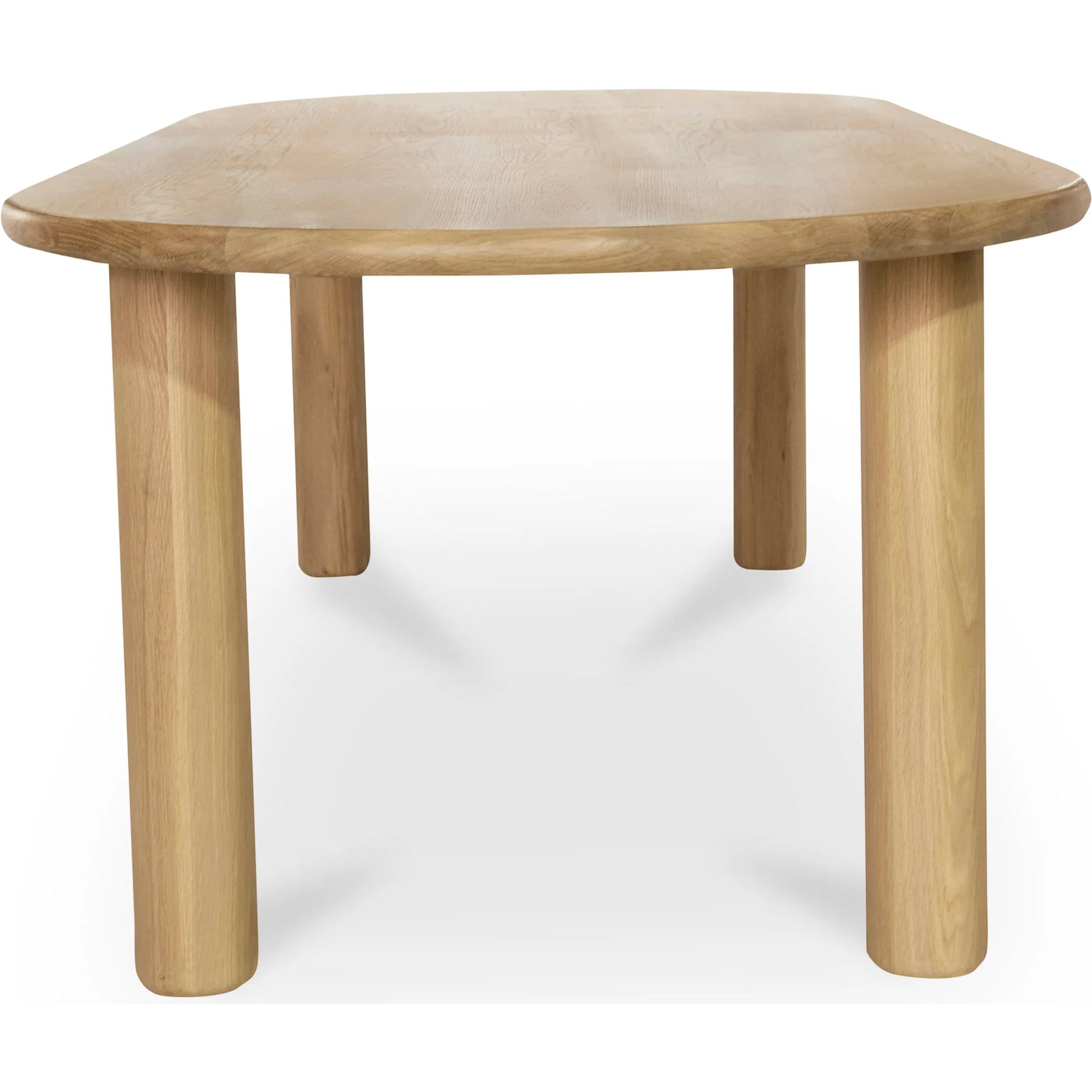 Milo Dining Table Oak by Moe's Home Collection in natural solid oak. Made from unique in a transitional style.
